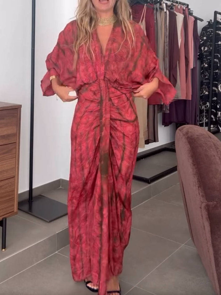 Vestido Estampado estilo Kimono