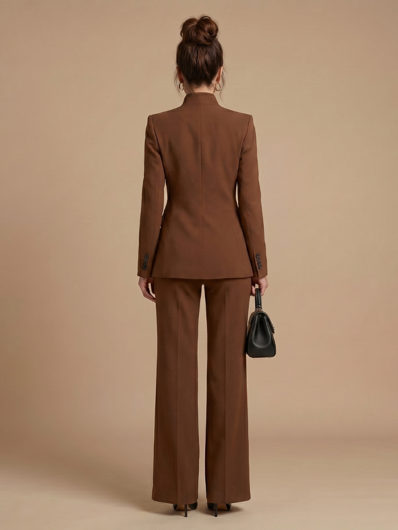 Delta™ | Traje entallado con cuello alto estructurado