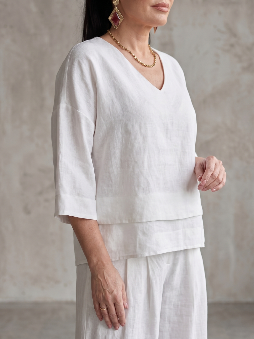 River™ | Conjunto top de capas y pantalón ancho