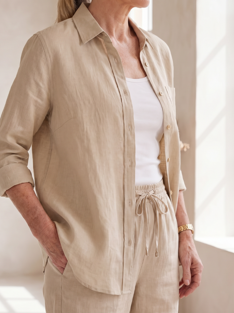 Noor™ | Conjunto camisa y pantalón tapered