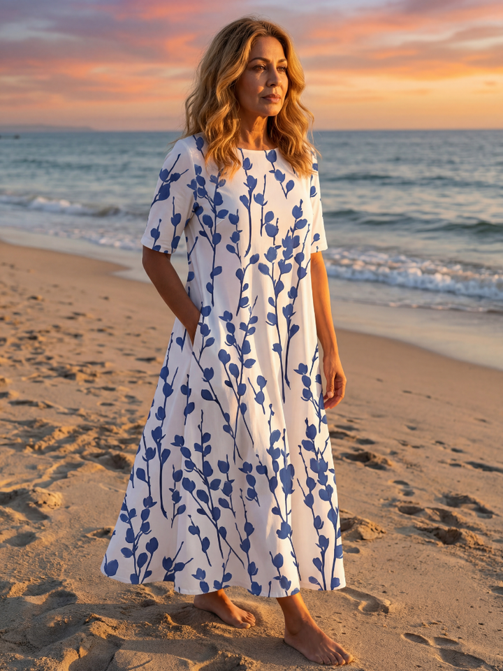 Miles - Vestido Midi Floral Informal