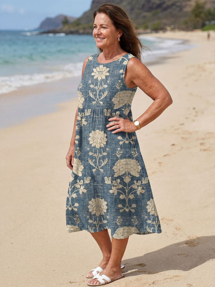 Kailo - Vestido Midi Floral Casual