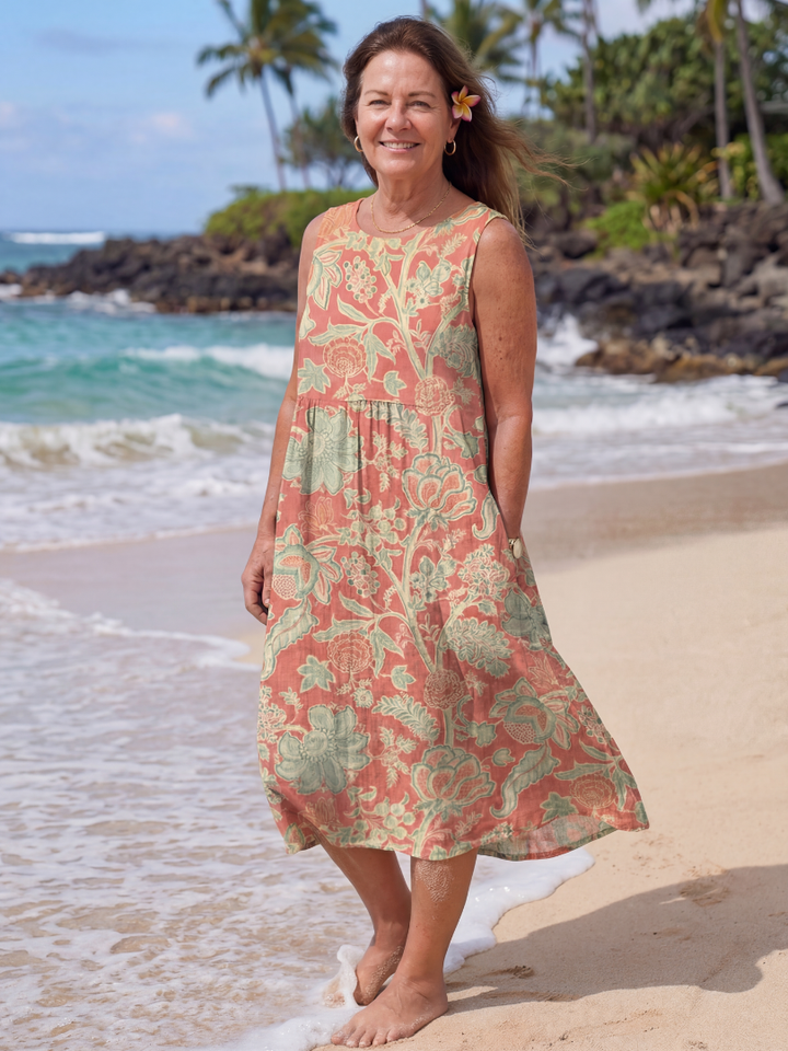 Maui - Vestido Midi Botánico