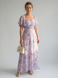 Vaelis | Vestido Midi con Mangas de Volante