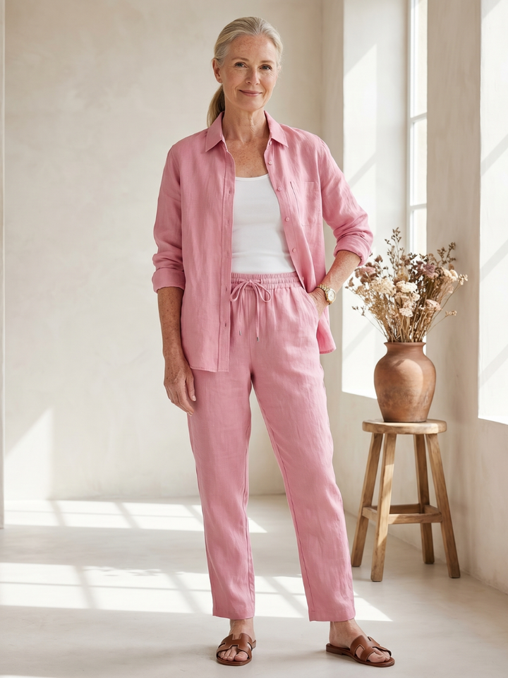 Noor™ | Conjunto camisa y pantalón tapered