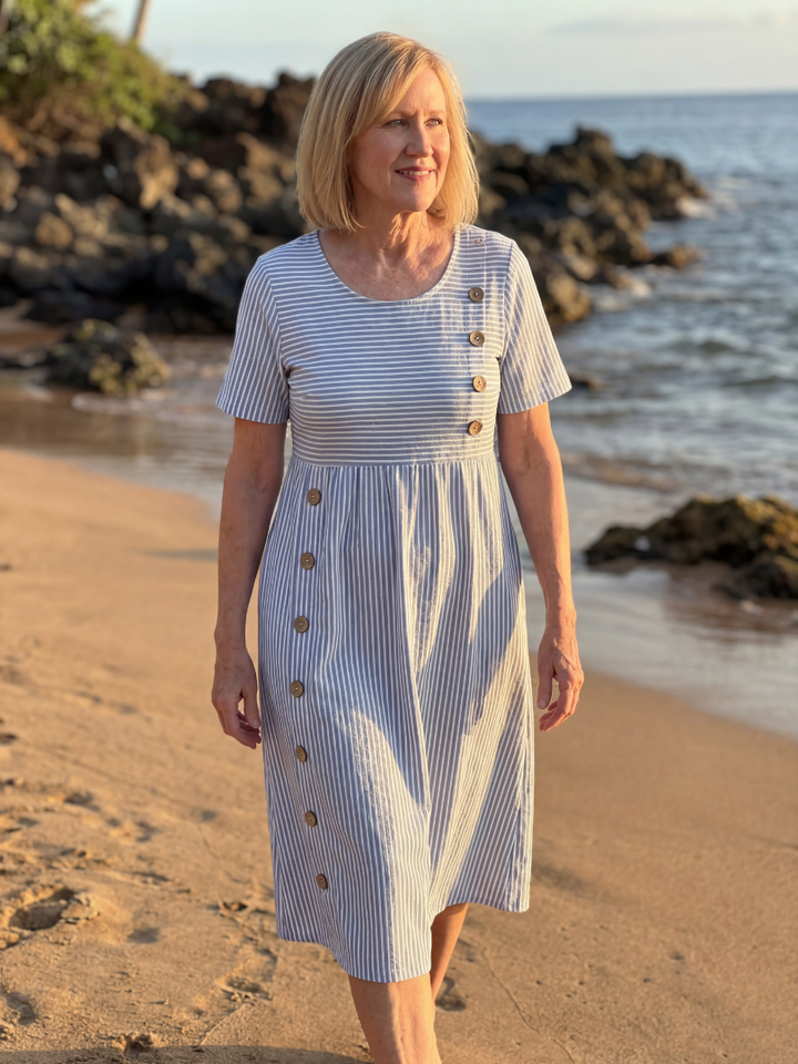 Anela - Vestido Midi Casual
