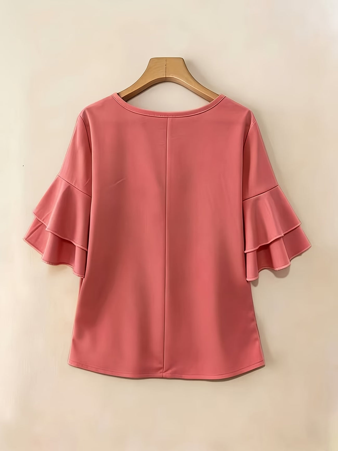 Clara™ | Blusa Fluida de Manga Volante