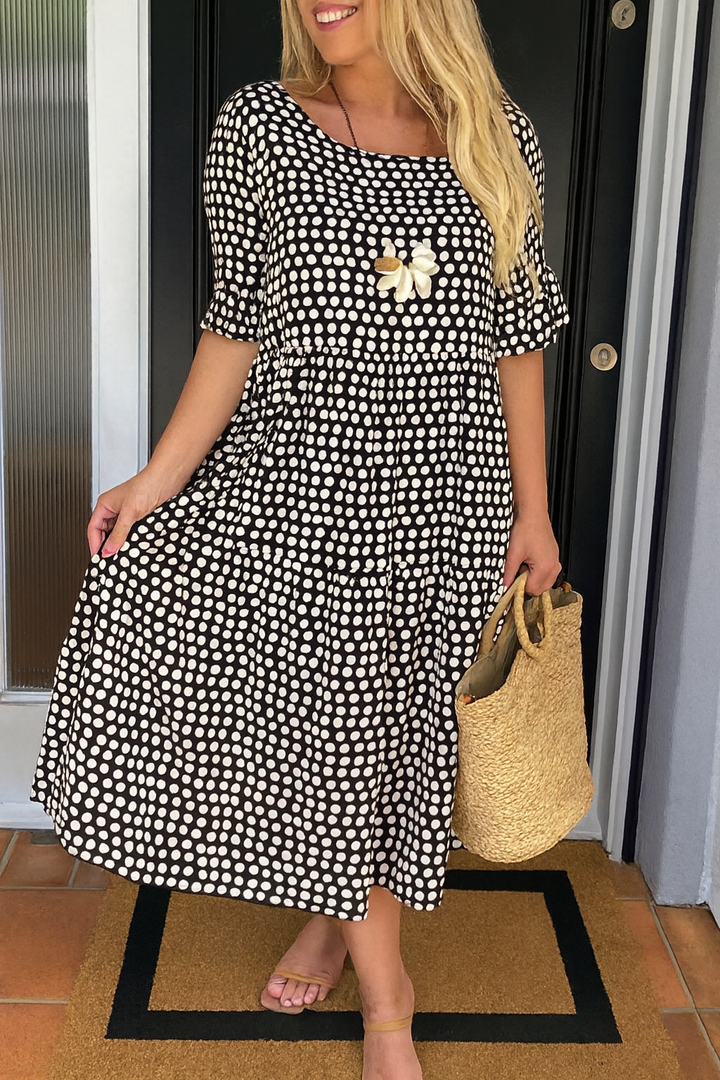 Zara | Vestido Midi de Manga Corta