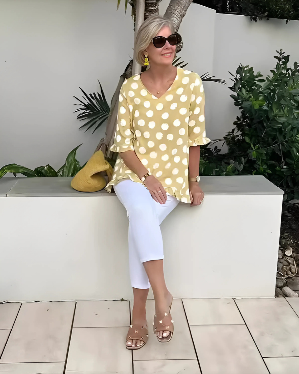 Amora™ | Blusa vintage con estampado floral