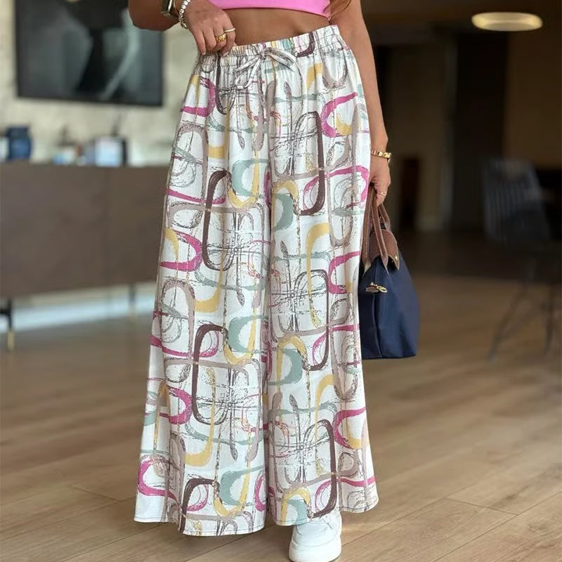 Zoe - Pantalones anchos con cintura alta