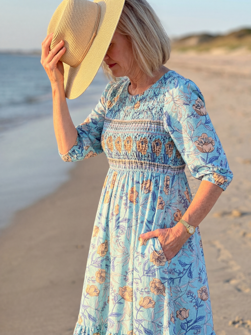 Halia - Vestido Midi Floral Casual