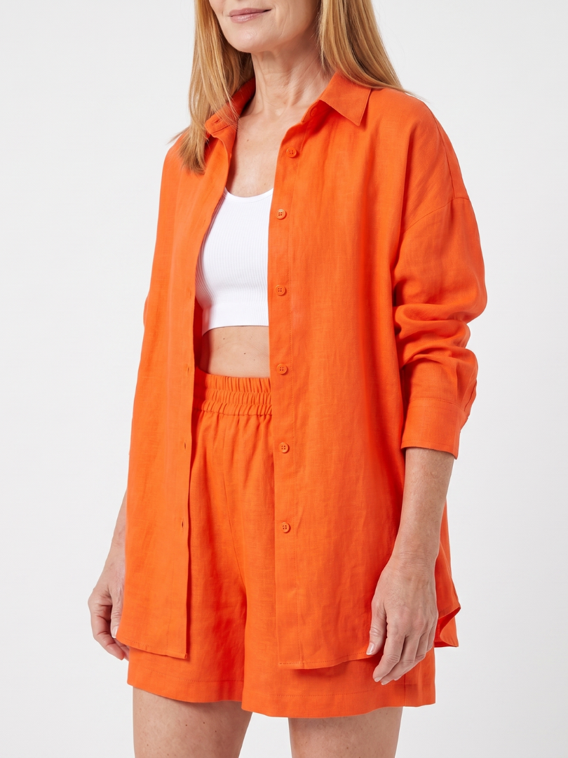 Philomena™ | Conjunto de top corto, pantalón de pernera ancha y camisa abierta
