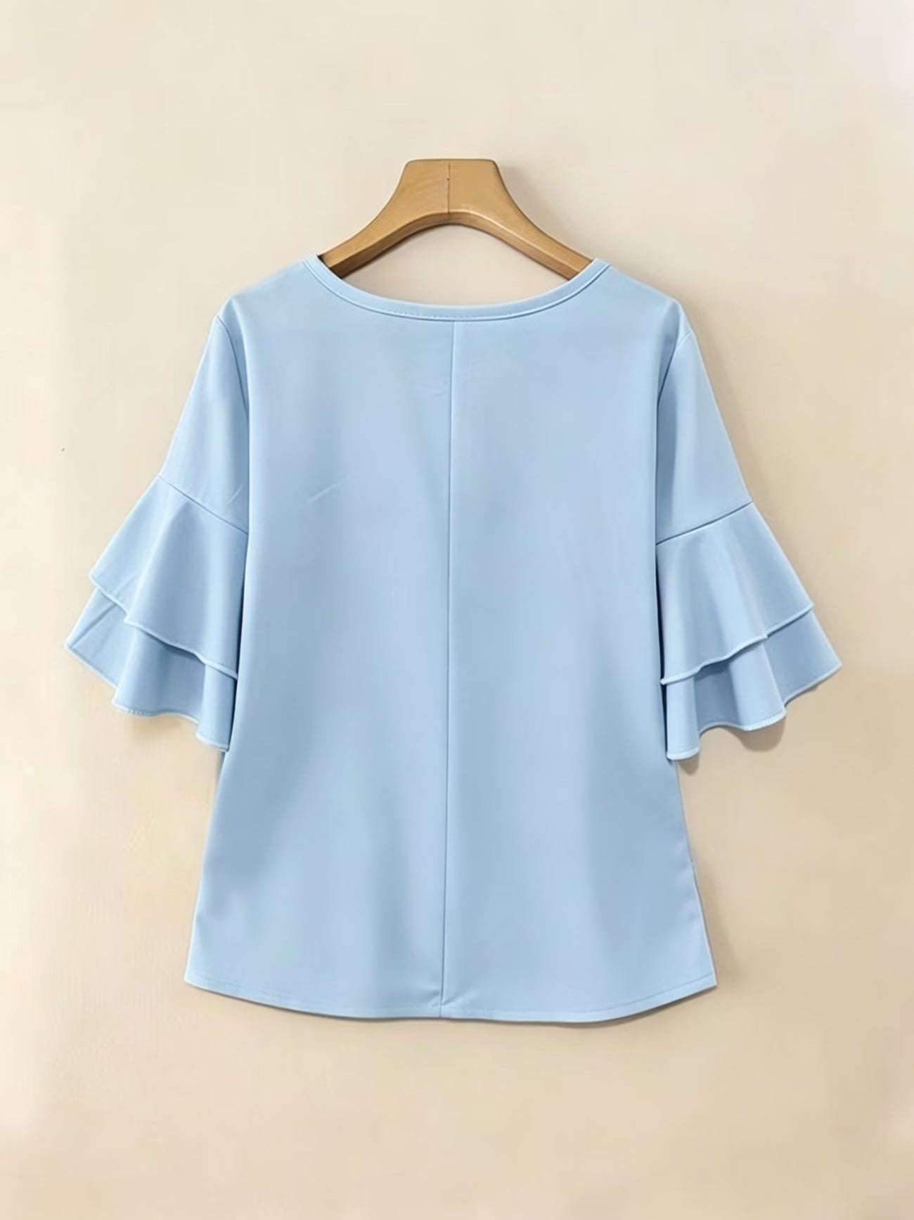 Clara™ | Blusa Fluida de Manga Volante