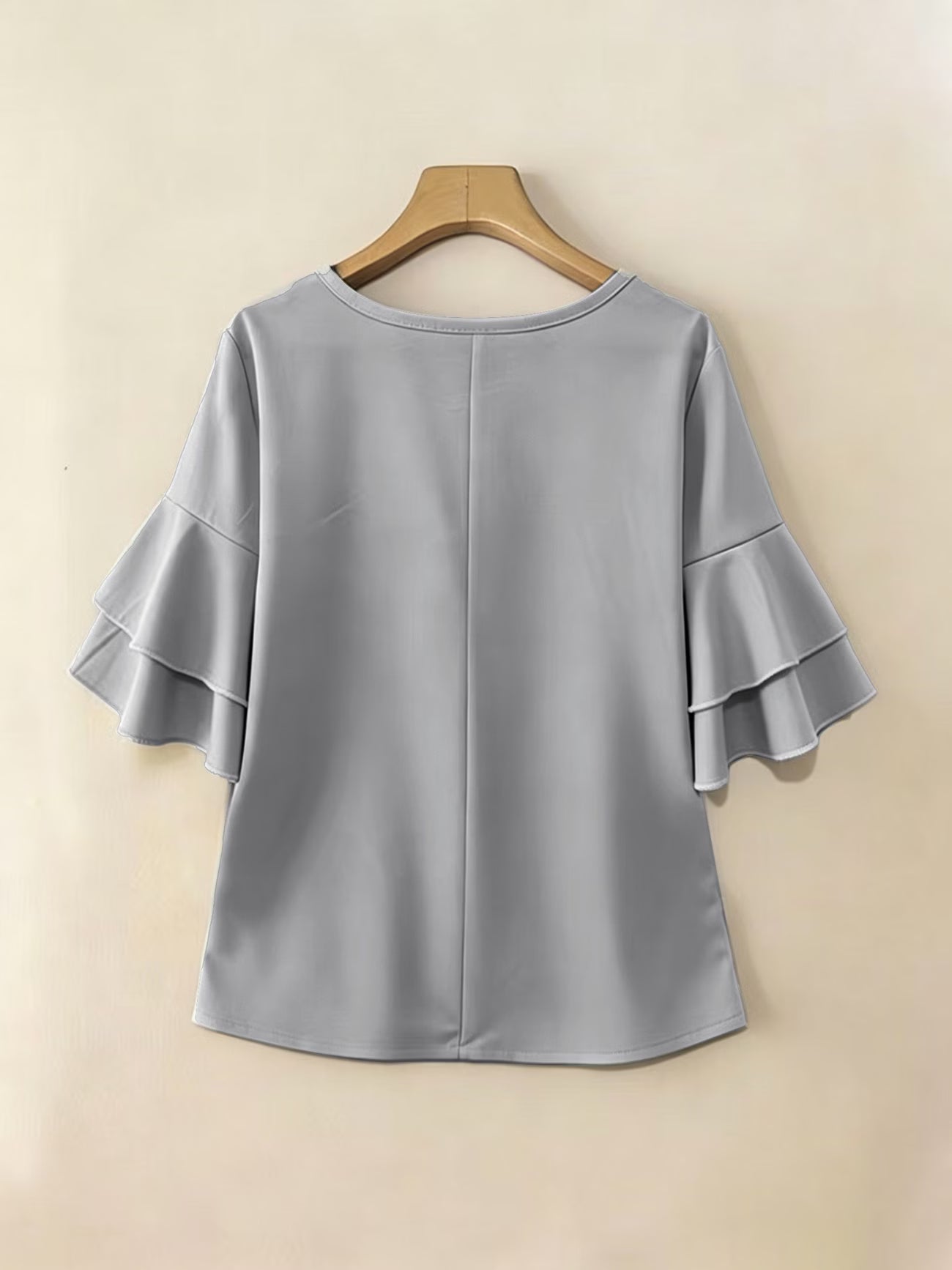 Clara™ | Blusa Fluida de Manga Volante