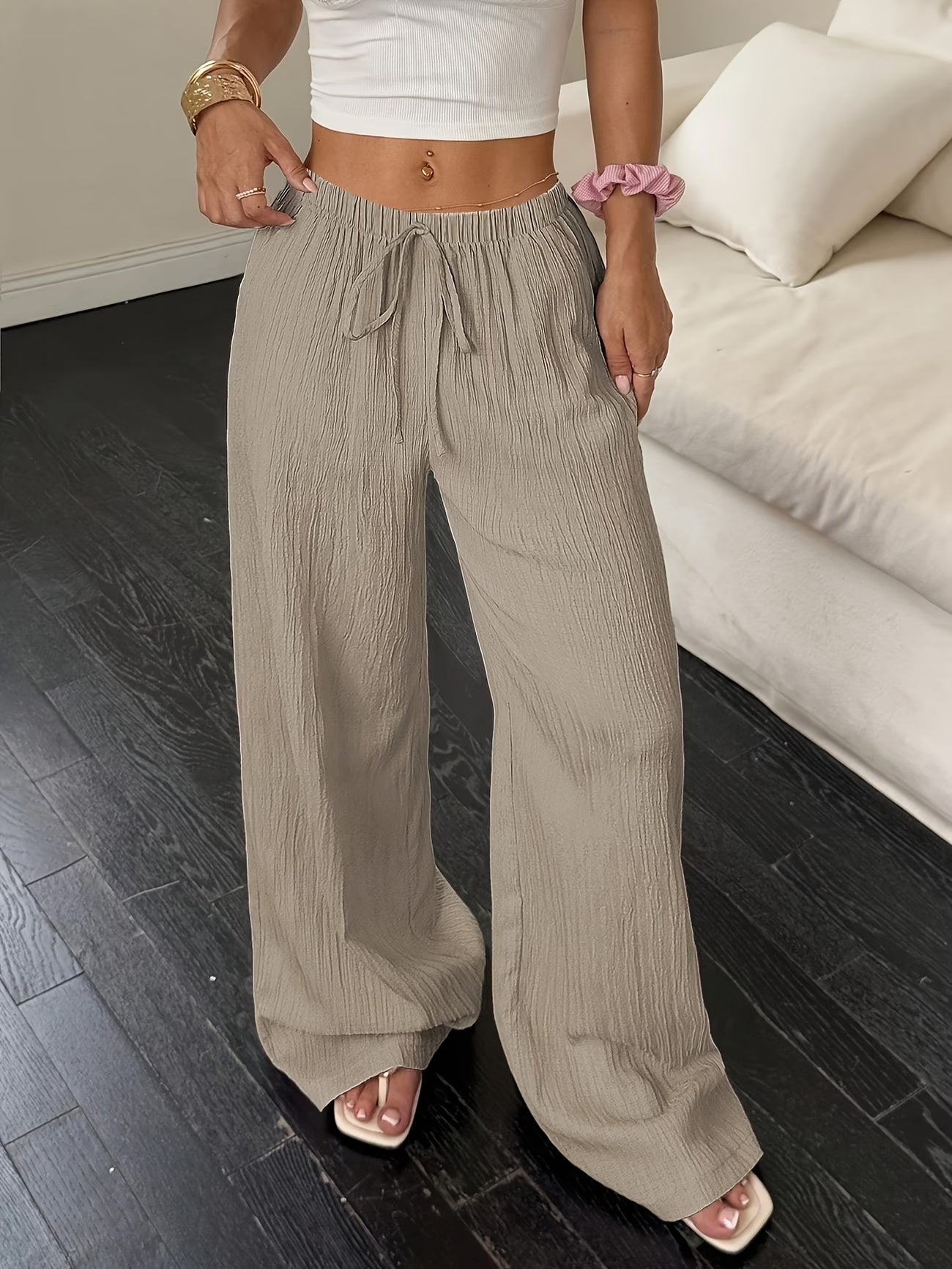 Valeria™ | Pantalón Fluido de Pierna Ancha