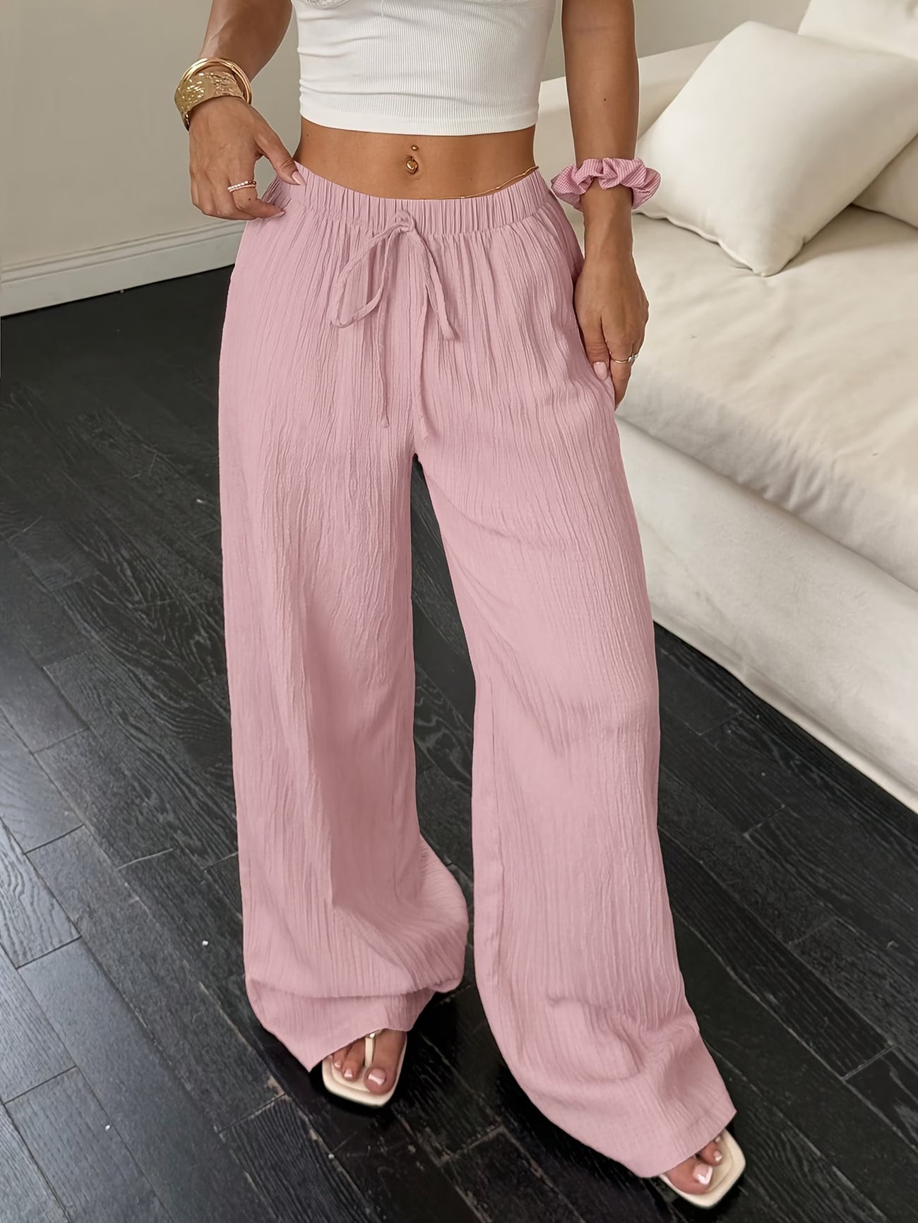 Valeria™ | Pantalón Fluido de Pierna Ancha