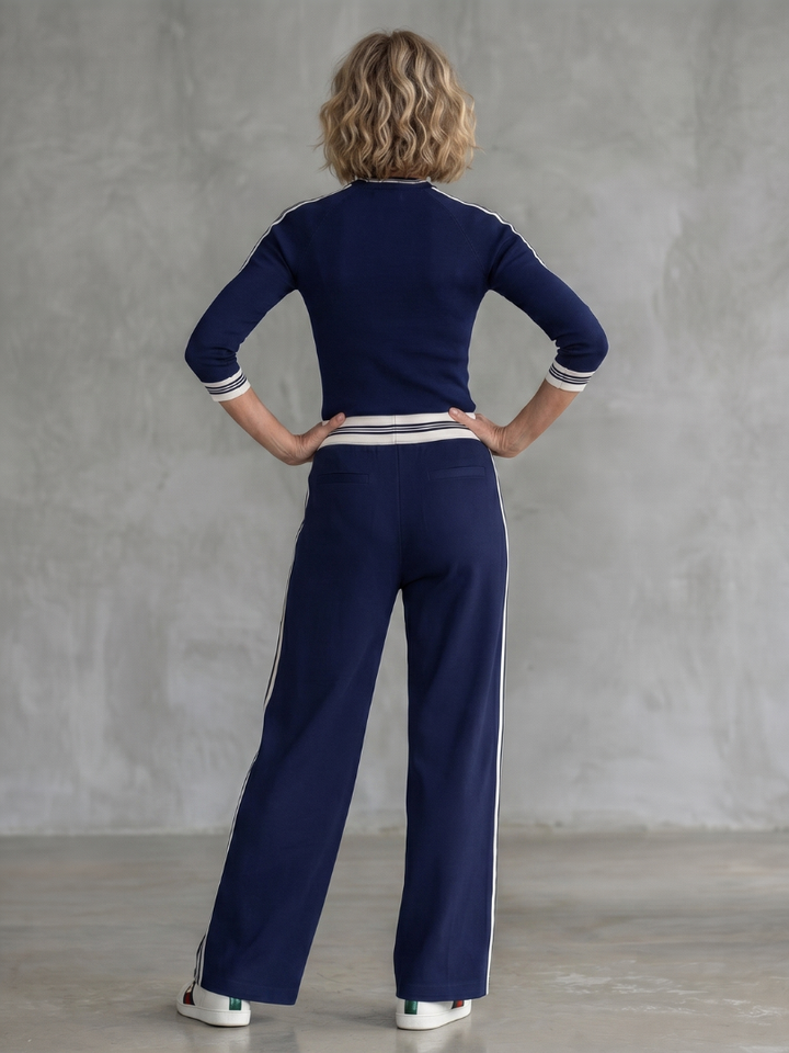 Eirlys™ | Conjunto top ajustado y pantalón ancho