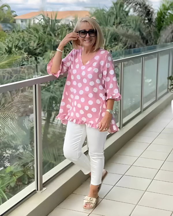 Amora™ | Blusa vintage con estampado floral
