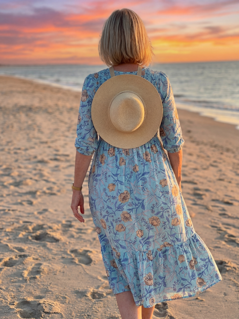 Halia - Vestido Midi Floral Casual
