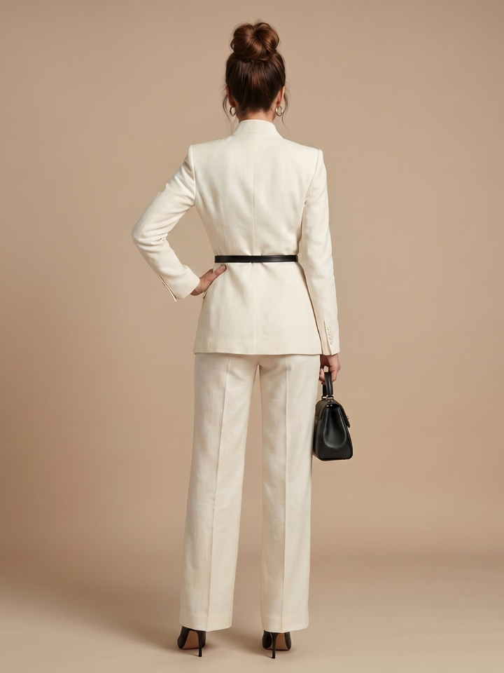 Delta™ | Traje entallado con cuello alto estructurado