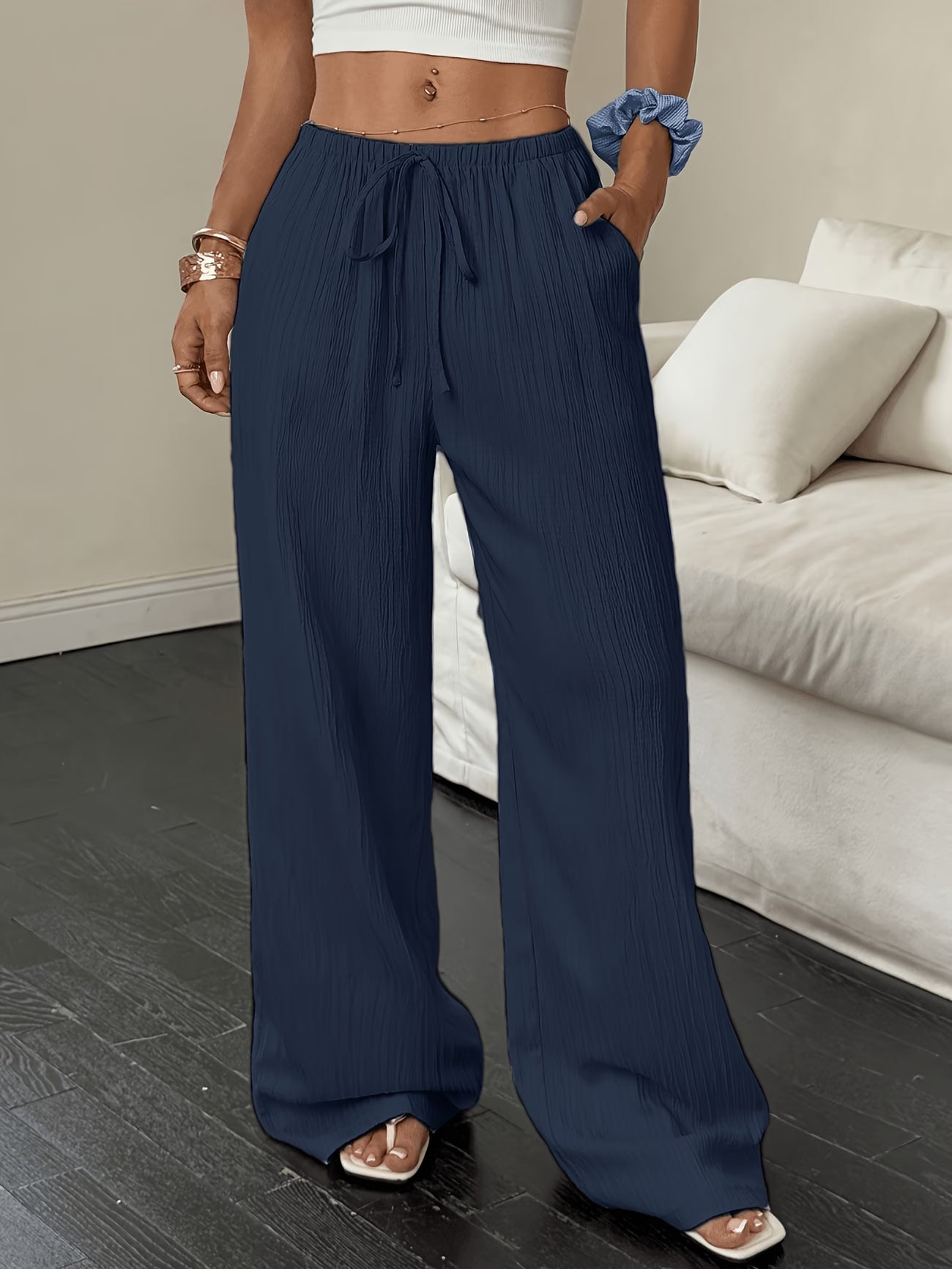 Valeria™ | Pantalón Fluido de Pierna Ancha