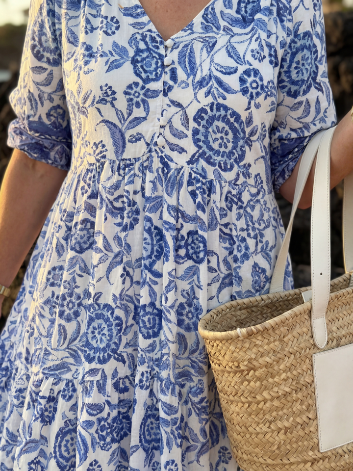 Nalani - Vestido Midi Floral Suave