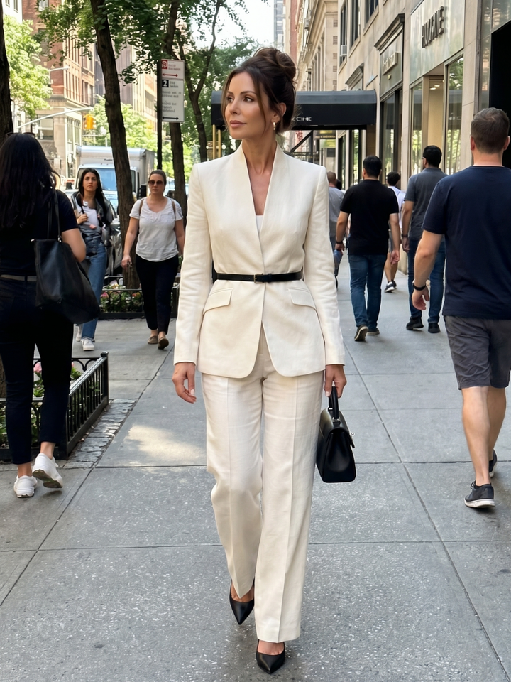 Delta™ | Traje entallado con cuello alto estructurado