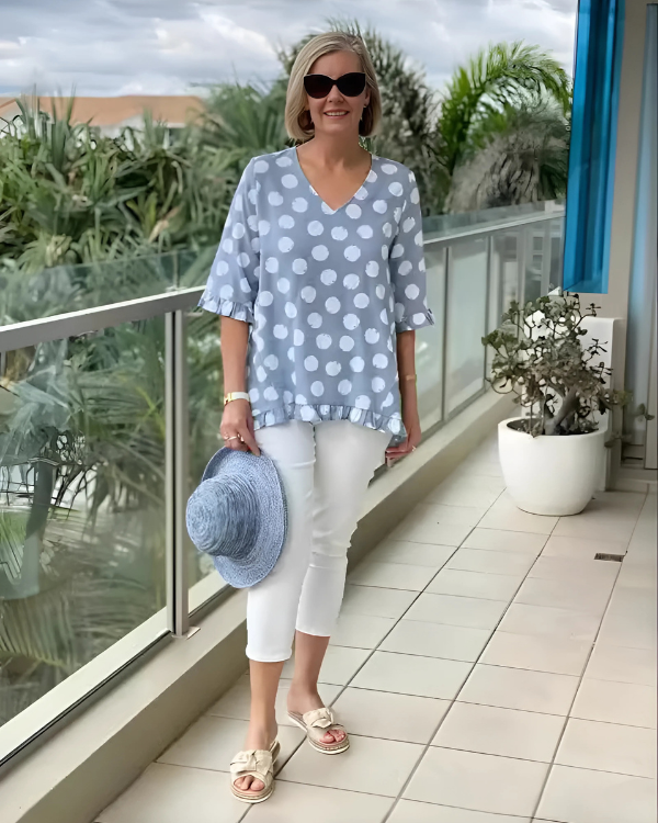Amora™ | Blusa vintage con estampado floral