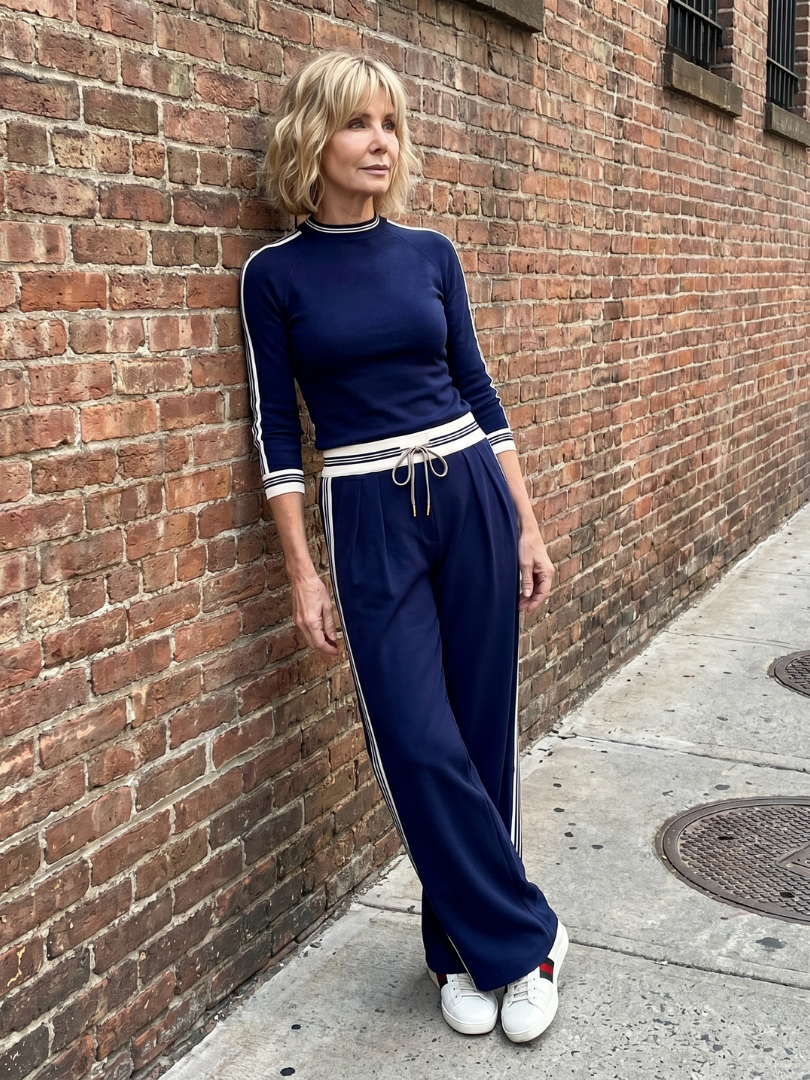 Eirlys™ | Conjunto top ajustado y pantalón ancho