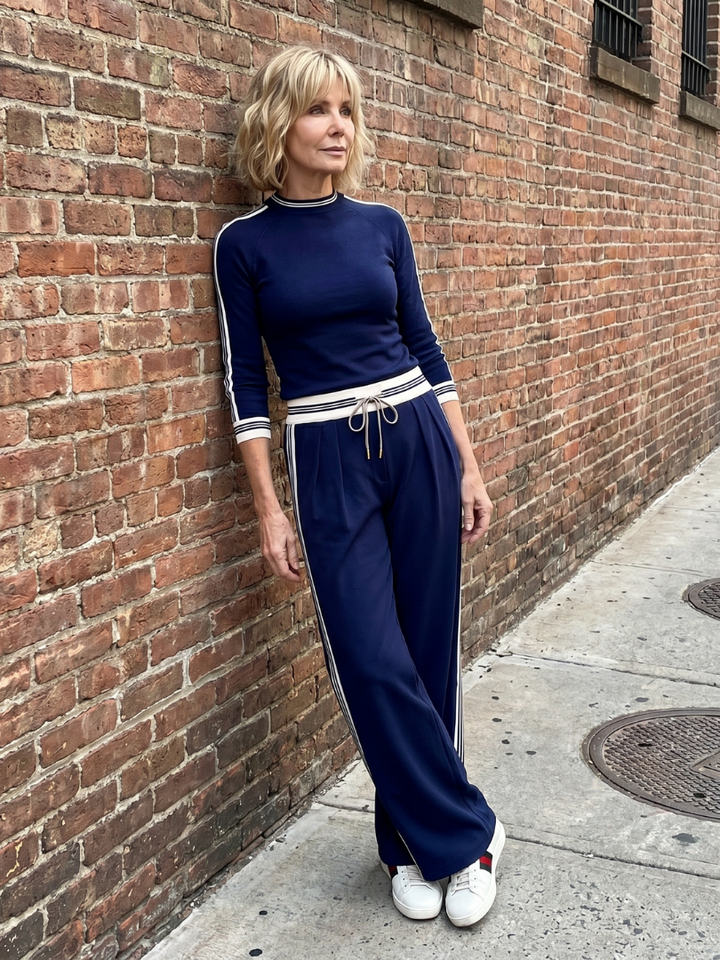 Eirlys™ | Conjunto top ajustado y pantalón ancho