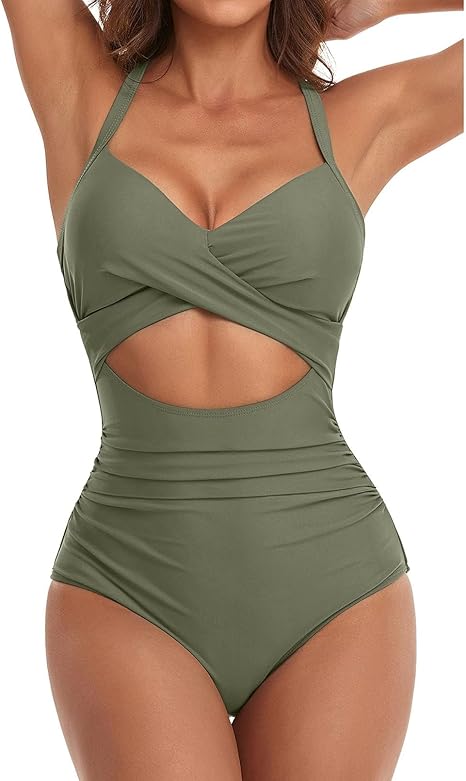 Traje de baño moldeador con fruncidos