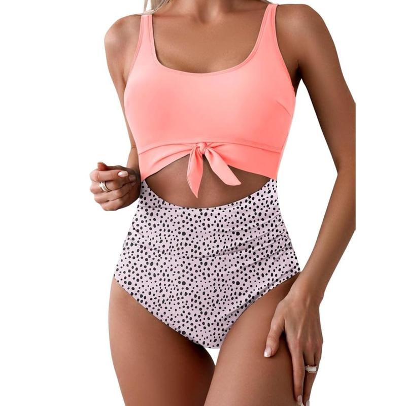 Traje de Baño de Una Pieza con Cintura Ajustable