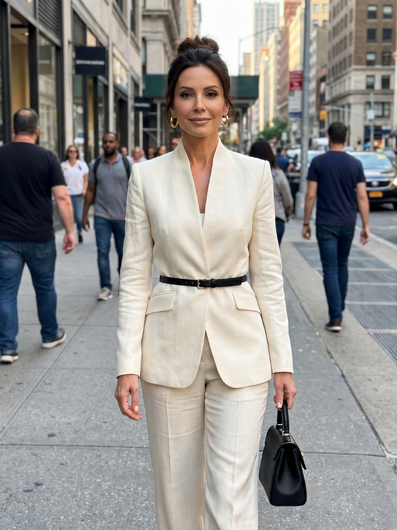 Delta™ | Traje entallado con cuello alto estructurado