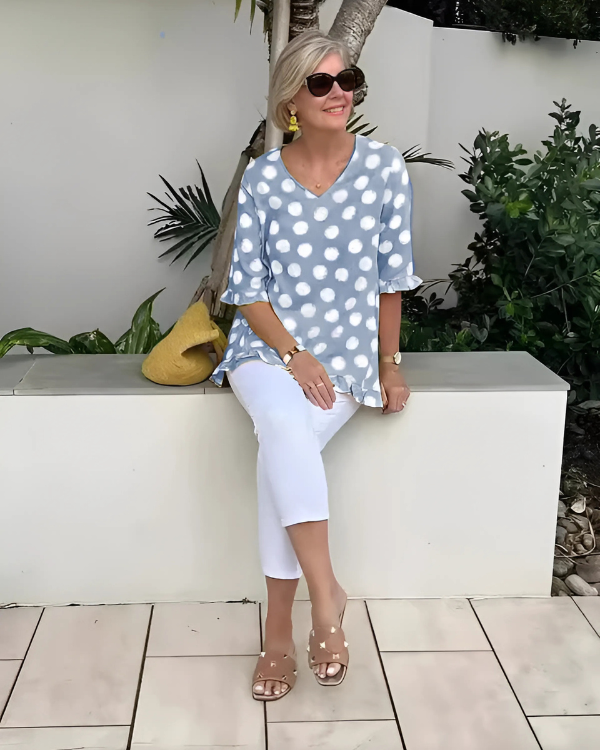 Amora™ | Blusa vintage con estampado floral