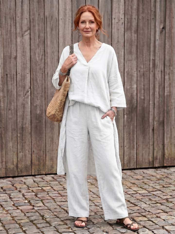 Onyx™ | Conjunto túnica suelta y pantalón ancho