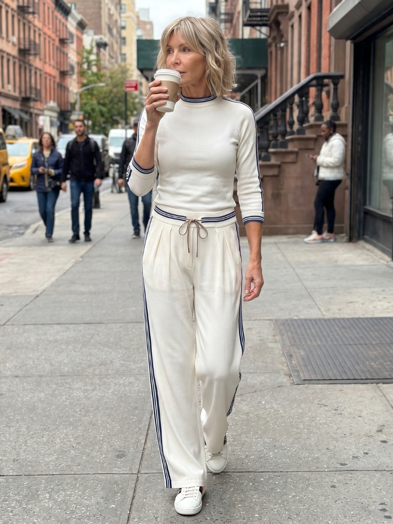 Eirlys™ | Conjunto top ajustado y pantalón ancho