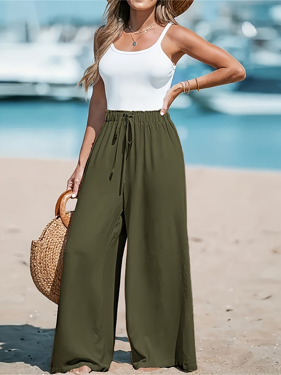 Verónica™ | Pantalones Sueltos con Cuerda