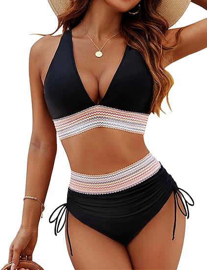 Conjunto de Bikini con Control de Barriga Fruncido