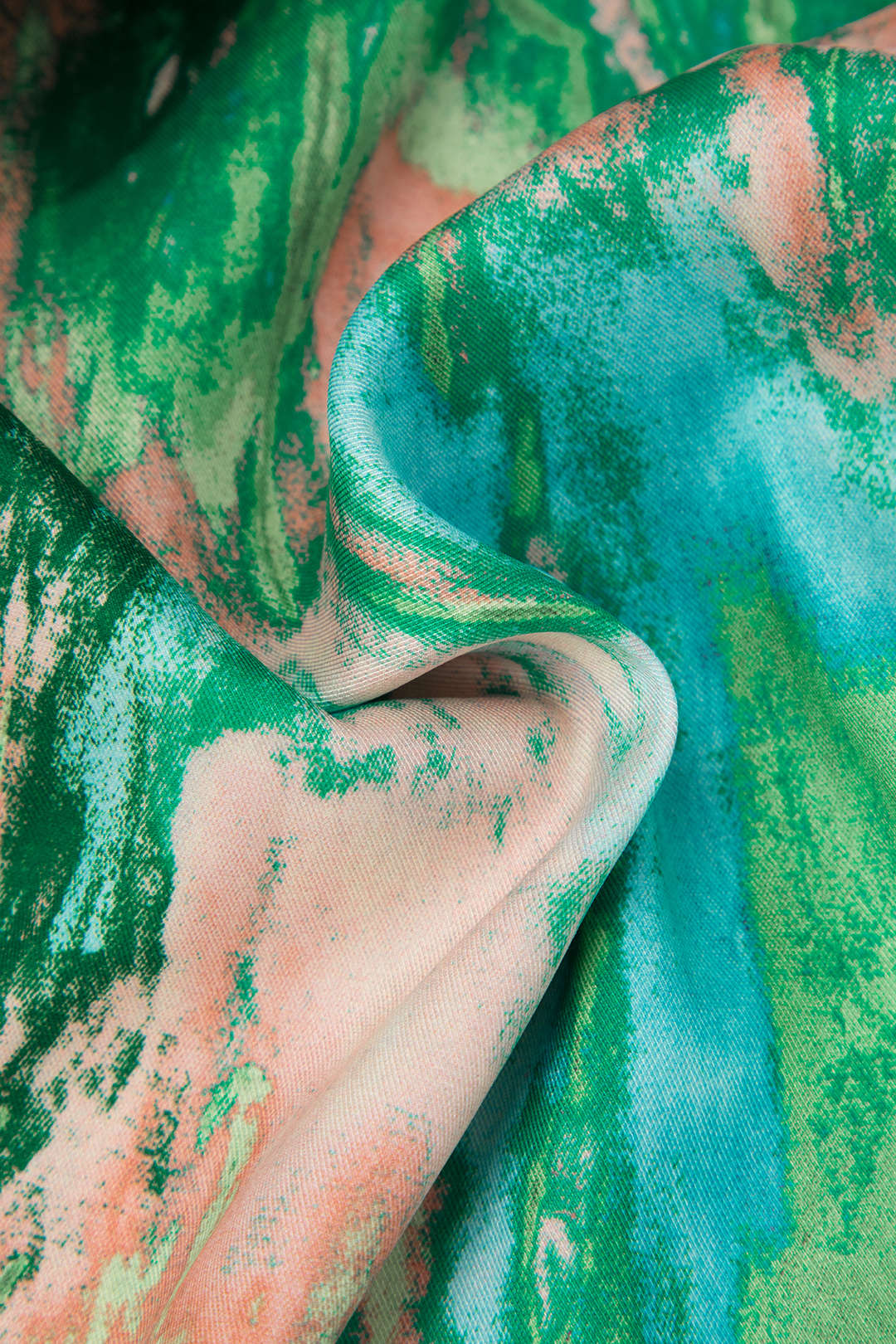 Pantalones Rectos de Cintura Alta Inna con Estampado de Mármol