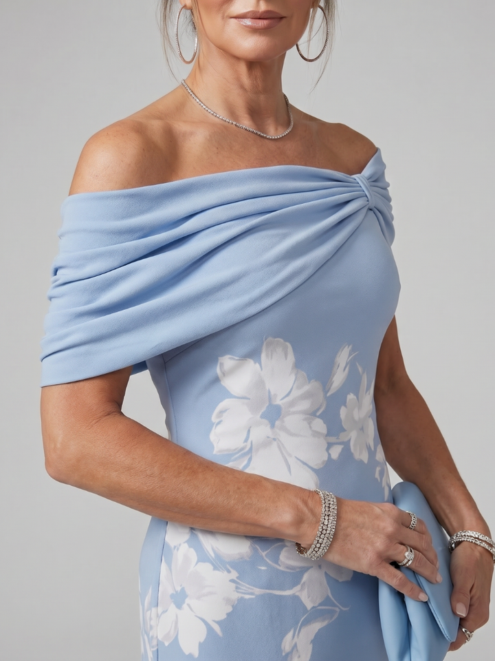 Cosma™ | Vestido Midi con Escote Asimétrico