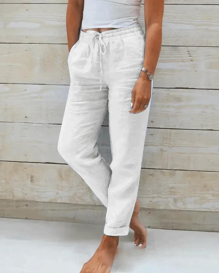 Evie | Pantalones de Lino Livianos