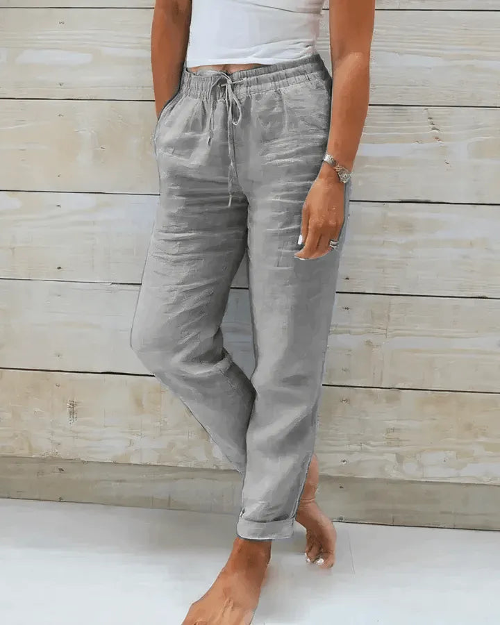 Evie | Pantalones de Lino Livianos