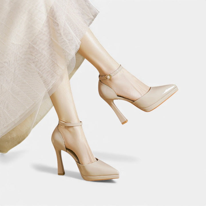 Evette Tacones de Cuero