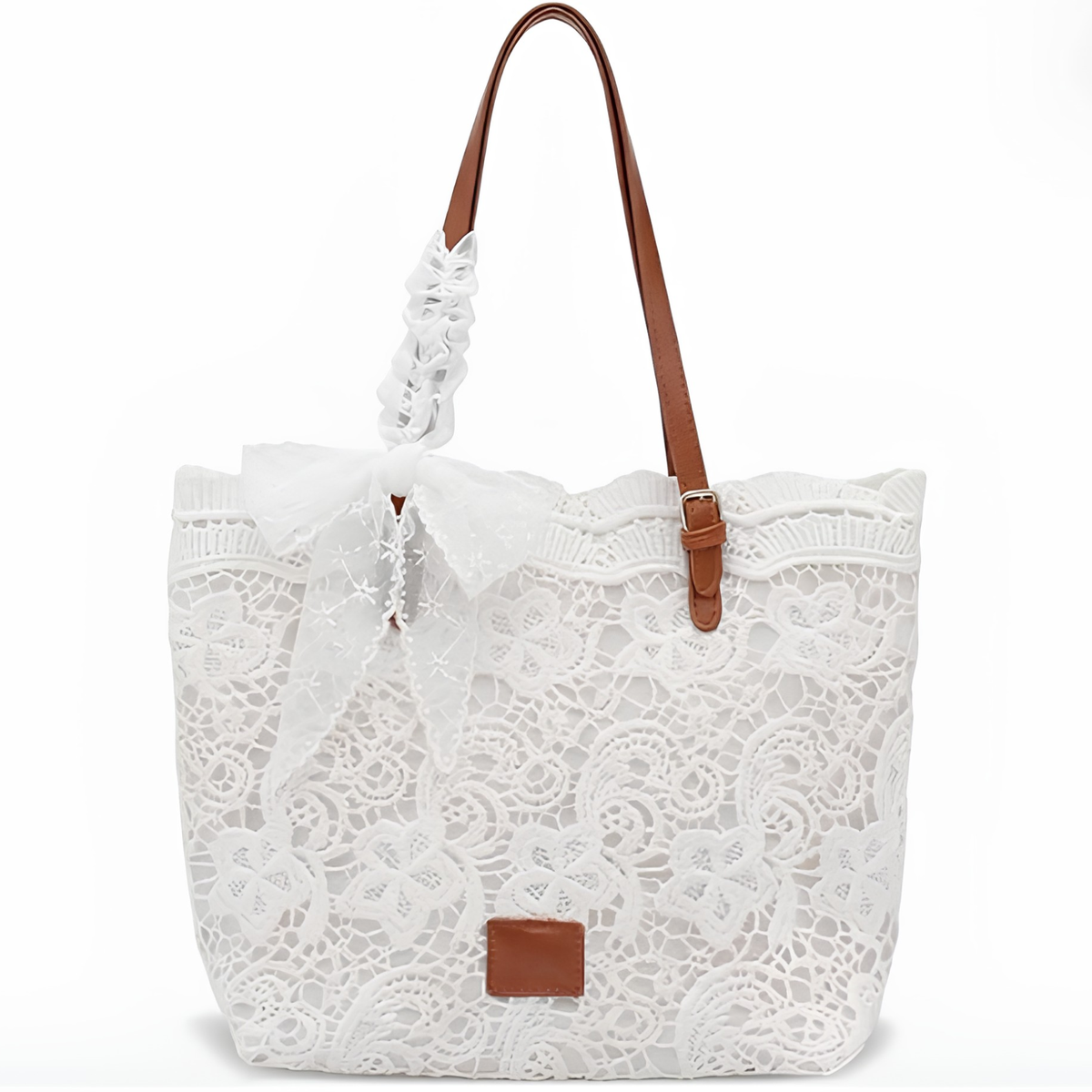Peicees | Bolso de Hombro con Cinta de Encaje