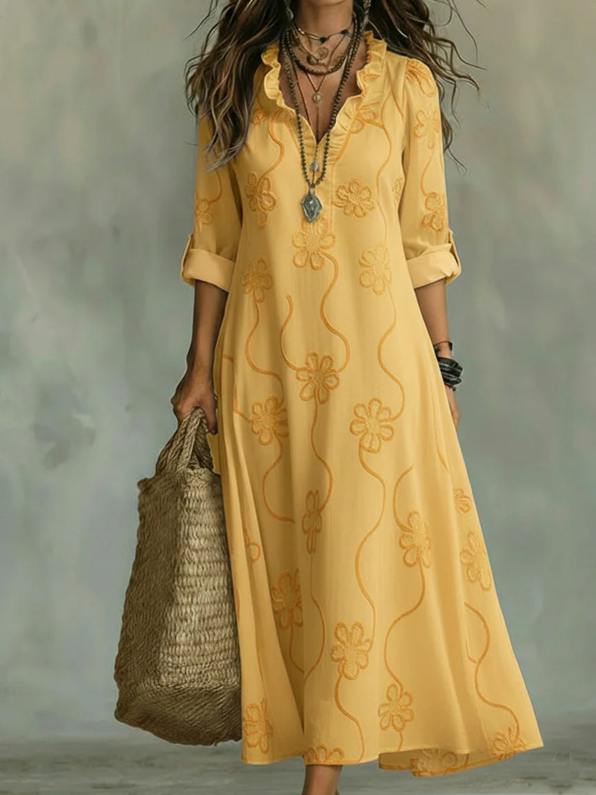 Bonifacia™ | Vestido Largo de Lino