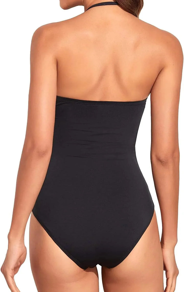 Bañador de Una Pieza con Control de Abdomen Tipo Bandeau