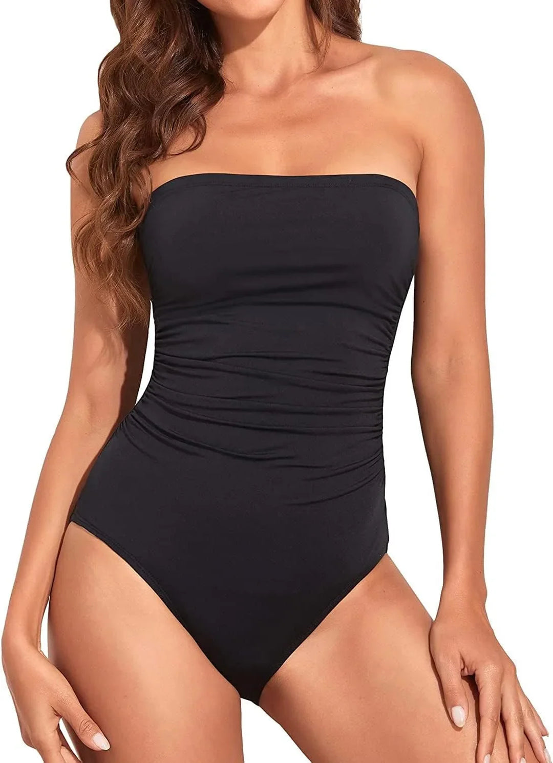 Bañador de Una Pieza con Control de Abdomen Tipo Bandeau