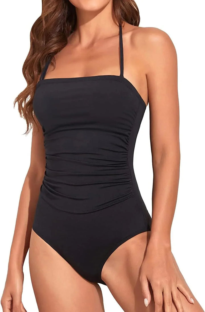 Bañador de Una Pieza con Control de Abdomen Tipo Bandeau