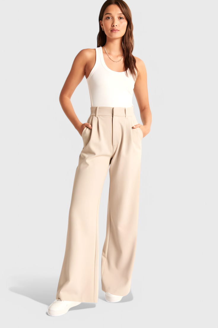 Pantalones de pierna ancha a medida Tinashe