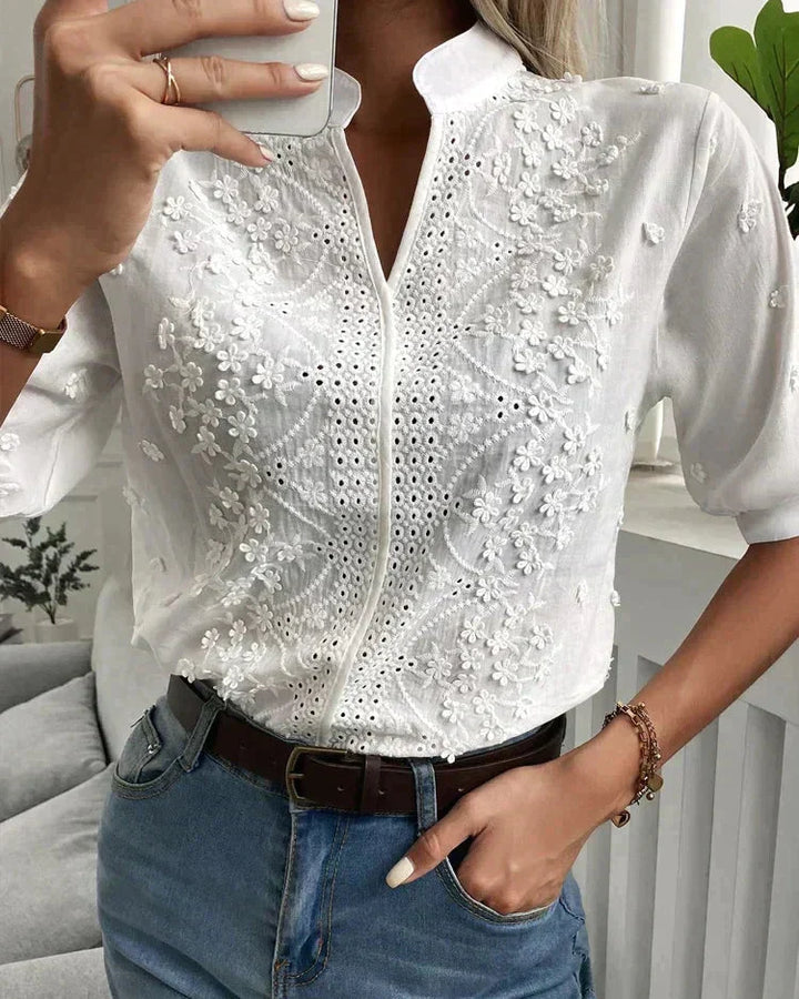 Laurine™ | Top casual elegante bordado